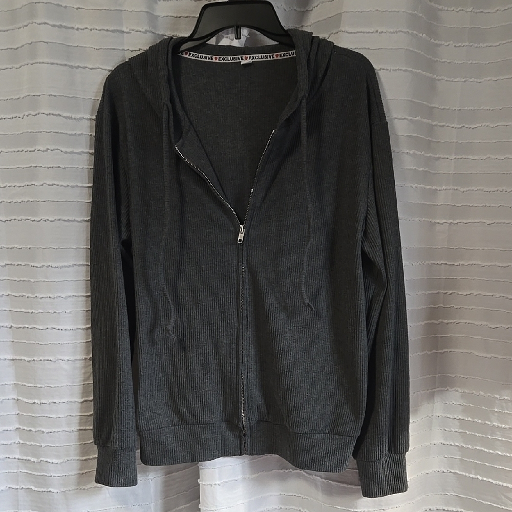 3/$10 Exclusive Gray Zip Up Hoodie